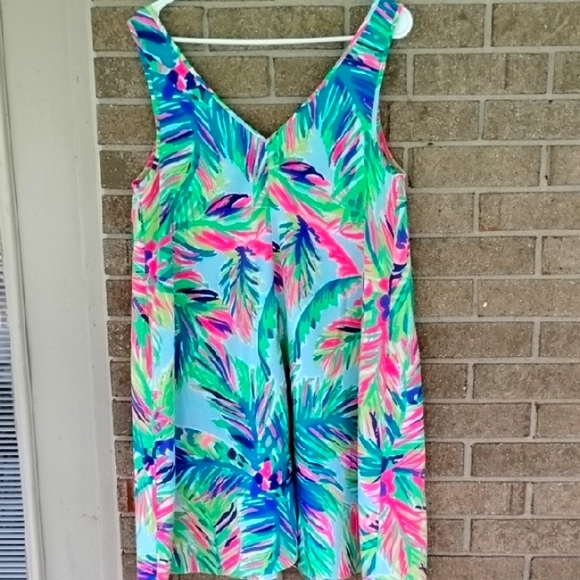 Lilly Pulitzer Vibrant Pink and Green Dress - Picture 4 of 6